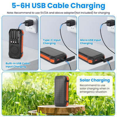 Chargeur solaire portable à induction